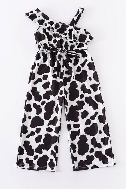 Cow Ruffle Jumpsuit