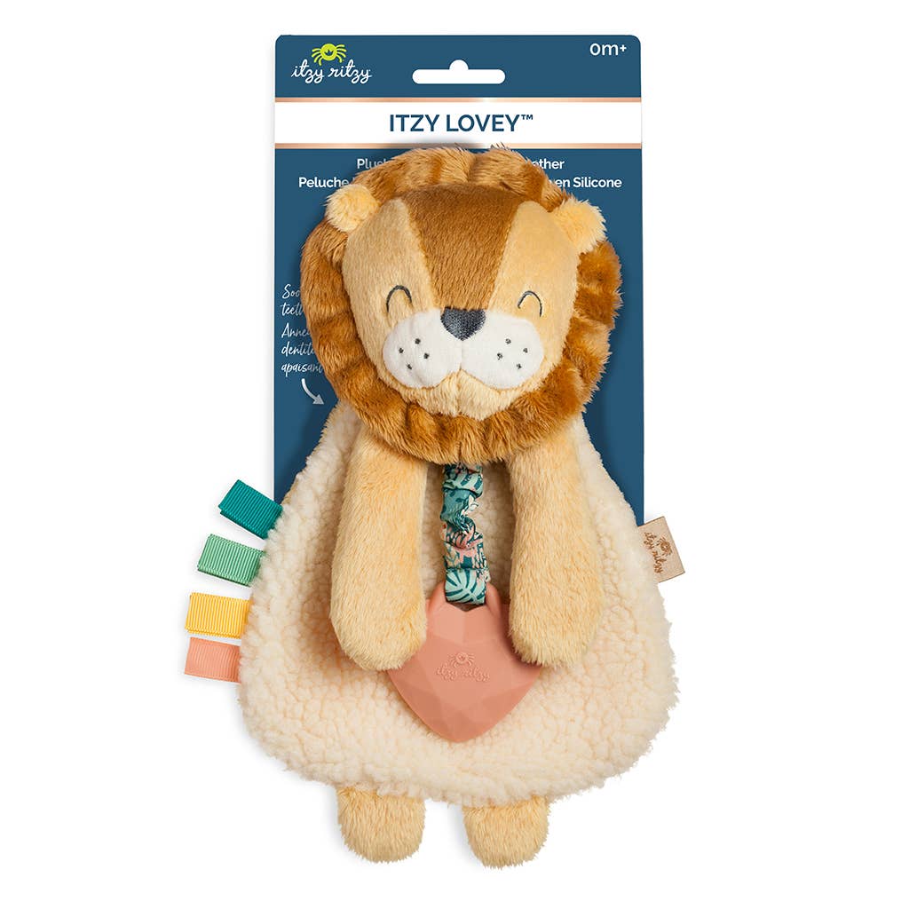 Itzy Lovey™ Lion Plush with Silicone Teether Toy